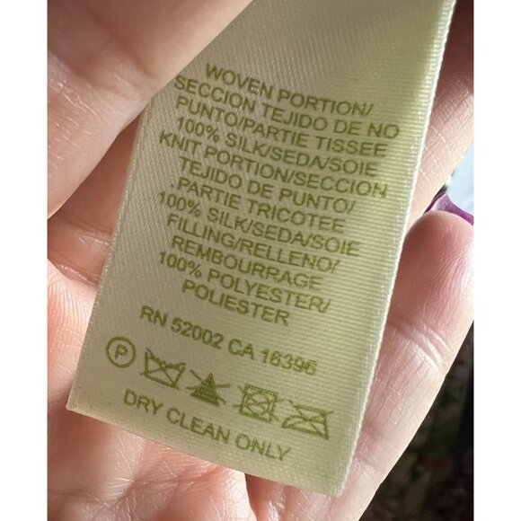 Sigrid Olsen Womens XL Black & White Silk/Polyester Knit FullZip Sweater Quilted - Picture 5 of 7